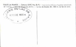 CPA Env de Cauterets Lake Gaube the lake downstream