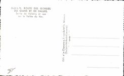 CPA Route des gorges du cians et de Daluis Sortie de Valberg et Vue sur la Vallee du Var