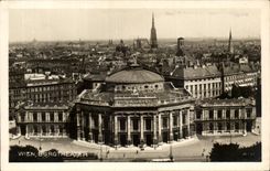 CPA Wien Blick Vom Rathaus Auf das Burgtheater