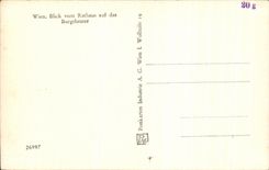 CPA Wien Blick Vom Rathaus Auf das Burgtheater