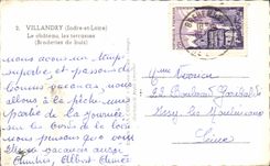 CPA Villandry Le chateau Les Terrasses