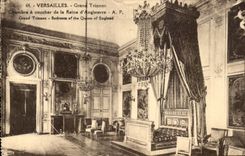 CPA Versailles Grand Trianon Chambre A Coucher De La Reine d'Angleterre
