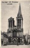 CPA Eglise St Pierre Lisieux