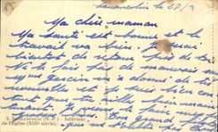 CPA Interior Sarrancolin of the church