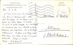 CPA el santo Brevin de la dimension del jade el La Chapelle del oceano en los pinos