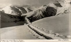 CPA the alpe of the Mount of Mans in winter
