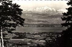 CPA the Lake Leman And Mont Blanc Seen of the Collar of the Sickle