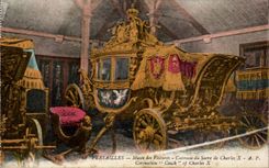 CPA Versailles Musee des Voilures Carrosse du Sacre de Charles X