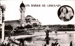 CPA Limoges Un baiser du Limousin Folklore Costume