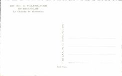 CPA De Villefranche In Beaujolais wine the Castle of Montmelas