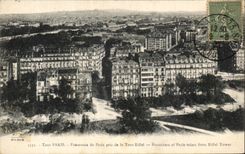 CPA Tour Paris Panorama de Paris pris de la Tour Eiffel 