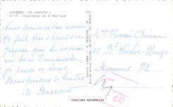 CPA Lourdes Illumination de la Basilique