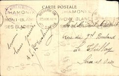 Large CPA Chamonix Charmoz And Aiguille Blaittiere