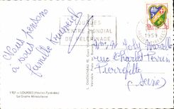 CPSM Lourdes La Grotte Miraculeuse