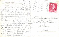 CPA the Dimension of Azure Bocca Surroundings of Cannes the Beach