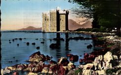 CPA La Cote d'Azur Iles De Lerins L'Ancien Monastere Fortitte de I lle Saint Honorat