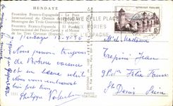 CPA Hendaye Free Spanish Border the Bridge