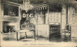 CPA Pau the Castle Room or is Henri IV