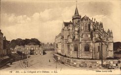 CPA La Collegiale et le Chateau Eu