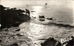 Santo Brevin de CPA el sacador contra dia en el pescador del mar