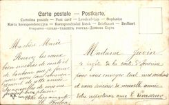 CPA Fantaisie Fer a cheval Heureuse annee