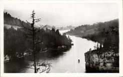 CPA Crepuscule sur les Bassins du Doubs