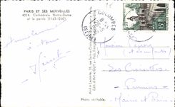 CPA Paris And Its Wonders Cathedral Notre Dame and the square