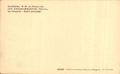 Institucion de CPA del puente principal del horno de Chapelle del La del d'Olonne de los Sables de Bourgenay