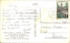 CPA Hutes Pyrenees Tarbes Jardin Massey Le Musee