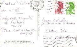 CPA St Honors Hydropathic establishment and thermal Hotel Les Bains