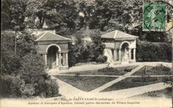CPA Park of Saint Cloud Gardens and kiosks of Apollo belonging to the greenhouses of Prince Imperial