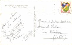 CPA Etretat the Beach has High tide