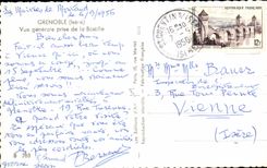 CPA Grenoble Vue Generale Prise de la Bastille