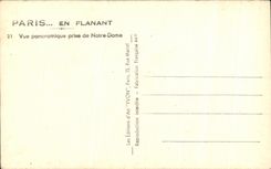 CPA Paris While Strolling Panoramic View Taken Our Lady