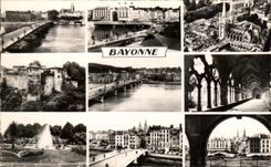 CPA Bayonne Pont sur la Nive Quartier St Esprit Le cloitre 