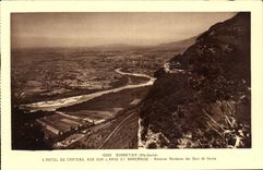 CPA Monnetier L'Hotel Du Chateau Vue Sur L'Arve Annemasse Ancienne Residrance des Ducs de Savoie