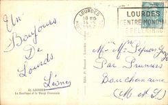 CPA Lourdes La Basilique et le Vierge Couronnee