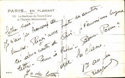 CPA Paris While Strolling the Basilica of the Sacring Montmartre Heart