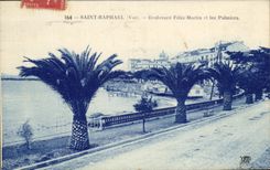 Marlin y palmeras de Felix del bulevar de Raphael del santo de CPA