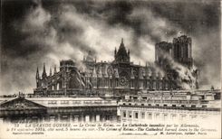 CPA the Great War the Crime of Rheims