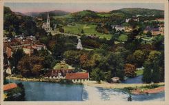 CPA Lourdes Vue Generale Vue Generale Prise du Chateau Fort