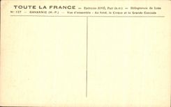 CPA Gavarnie Vue d'ensemble Au Fond le Cirque et la Grande Cascade