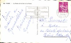 CPA Paris the Point of the ISCED and Bridges