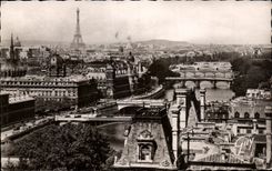CPA Paris Et Ses Merveilles Perspective des Sept Ponts Tour Eiffel