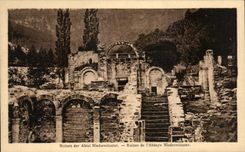 CPA Ruinen der Abtel Niedermunster Ruins of the Niedermunster Abbey