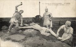 CPA Calvaire de la estacion Jesus de Pontchteau es sujetador con la cruz