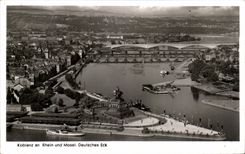 CPA Koblenz an Rhein and Mosel Deutsches Eck
