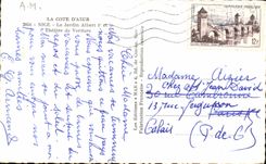 CPA the Dimension Of Nice Azure the Garden Albert ler and the Open-air theater