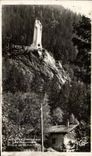 CPA Environs De Chamonix Les Mouches Statue Du Christ Rou