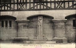 CPA Rouen Statue of Jeanne d' Arc By Del Sarte